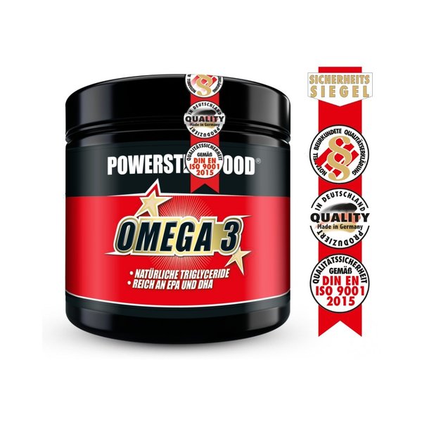 Omega 3 Fettsäuren -  200 Kapseln - Powerstar Food