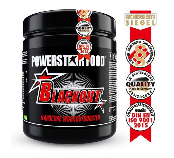 BLACKOUT - Hardcore Pre Workout Booster - 600 g
